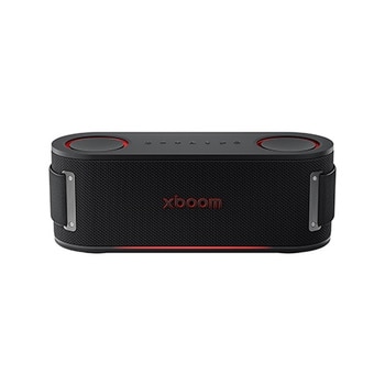 Front view of LG xboom Bounce by will.i.am | Bluetooth Speaker | xboom Signature Sound with Upward Passive Radiators