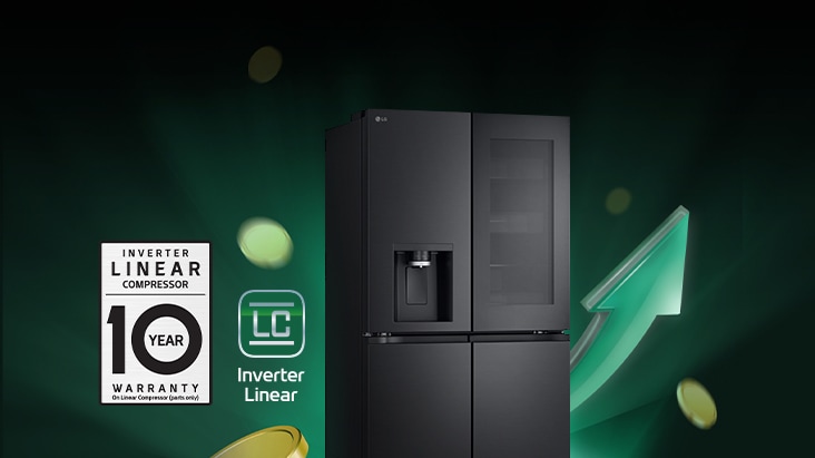 Fresh air from multi air flow circulates entire fridge part of lg multi door refrigerator.	