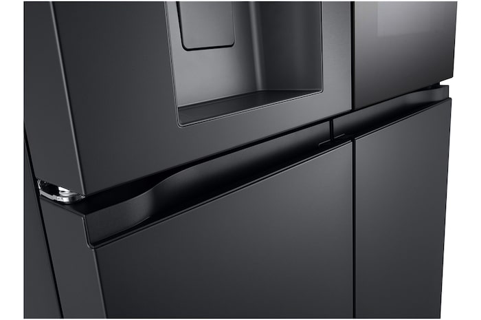 FRont view with Top door top with food