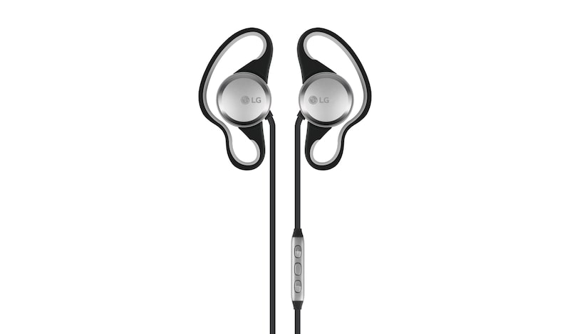Front view of LG TONE Force™ Headset - Black HBS-S80