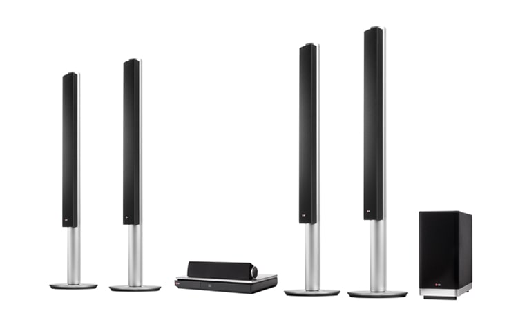 Front view of 9.1ch 3D Blu-ray™ Home Cinema System 1460 watts &amp; Rear Wireless speakers BH9540TW