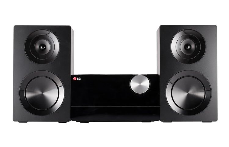 Front view of 100W LG XBOOM CM2440 Micro Hi-Fi with High-Definition Wireless Music Streaming CM2440DAB