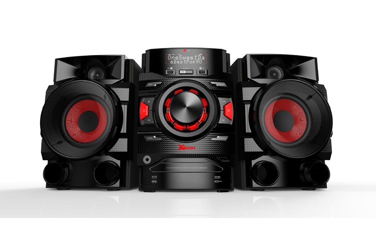 Front view of 200W LG XBOOM CM4340 Home Audio System with Auto DJ and Bass Blast CM4340
