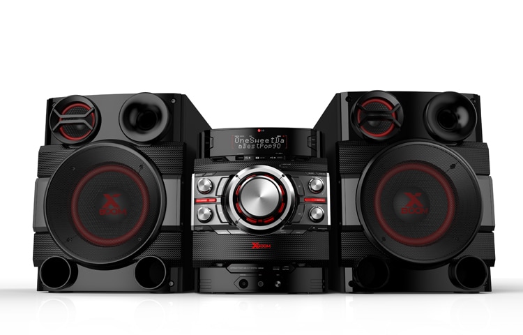 Front view of 1900W LG XBOOM CM8340 Home Audio System with Auto DJ CM8340