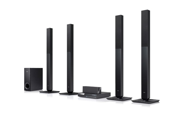 Front view of LG DH6520T DVD Home Cinema System (5.1 Channel 4 Tall) DH6520T