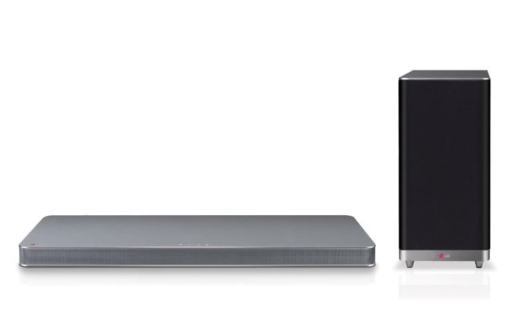 Front view of 4.1 Ch 320W SoundPlate™ with Wireless Subwoofer LAP440