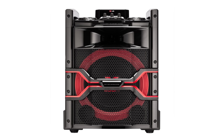 Front view of 300W LG XBOOM OM5540 Home Audio System with Auto DJ OM5540