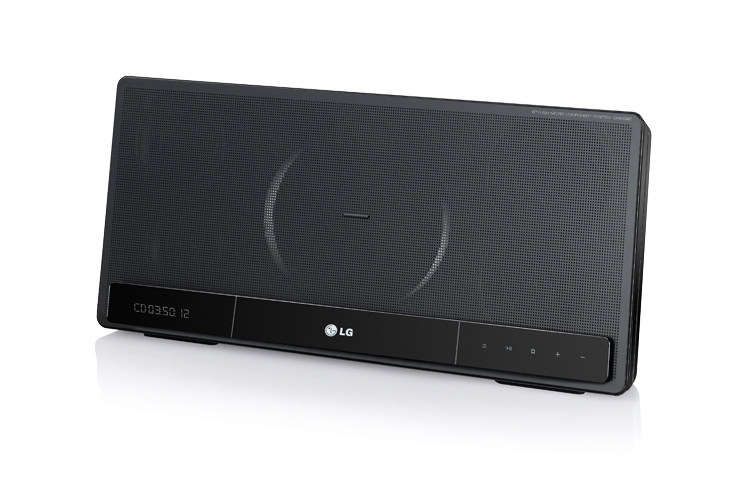 LG XBOOM CM2820DAB DAB iDock Stylish Micro Audio System with Black Aluminium metal finish and Vertical slot loading, CM2820DAB
