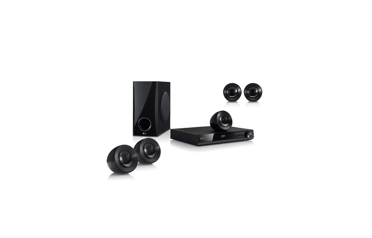 Front view of LG DH4220S DVD Home Cinema System (5.1 Channel 4 Satelliate) DH4220S