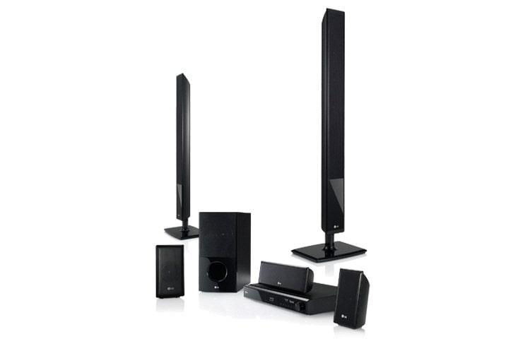 Front view of 5.1 Blu-ray home cinema system HB905PA