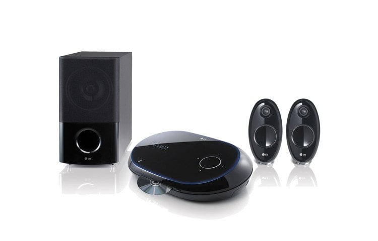 Front view of LG 2.1 DVD home cinema system HT32S