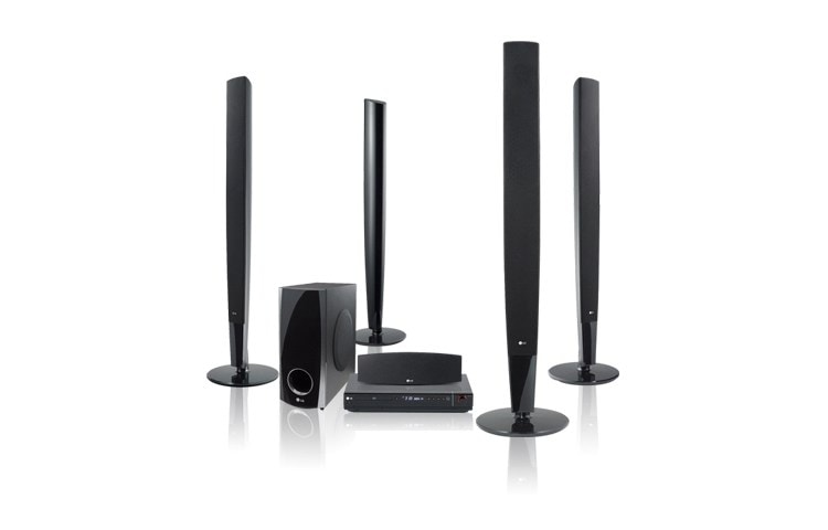 Front view of LG 5.1 DVD Home Cinema System HT503TH