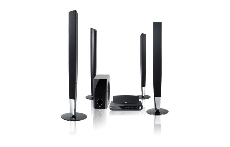 Front view of LG 5.1 Tallboy DVD Home Cinema System HT903TA
