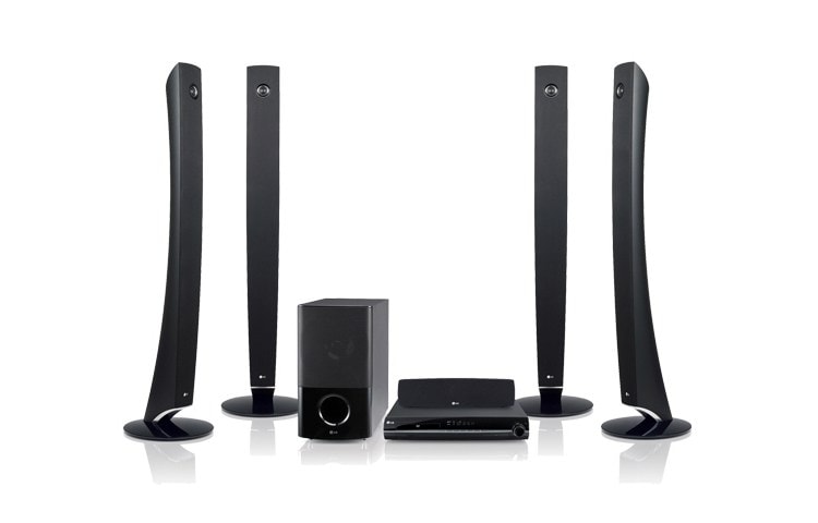 Front view of LG 5.1 DVD home cinema system HT904TA