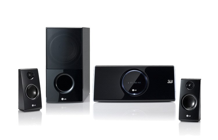 Front view of 3D Blu-ray 2.1Ch Stylish Home Cinema System with 400W Total Power Output HX46R