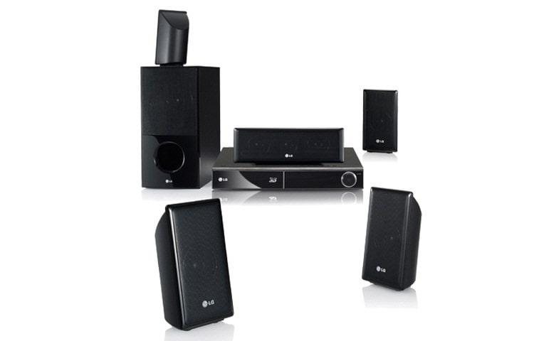Front view of LG 5.1 3D Network Blu-ray Disc HX806SG