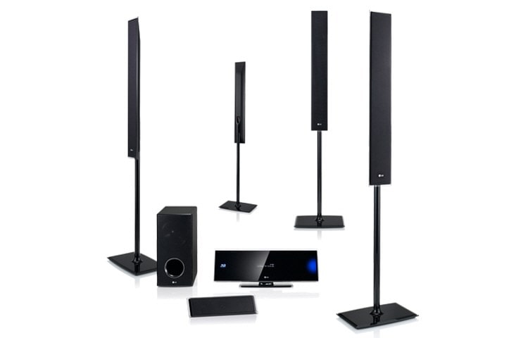 Front view of 5.1 3D Blu-ray home cinema system HX995TZ
