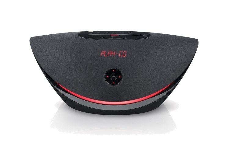 Front view of LG DAB iDock with CD player PC14DAB