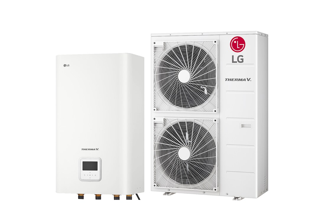 LG R32 Hydrosplit Hydro Box, 1Ø, 12kW, HN1600MC NK1 + HU121MRB U30