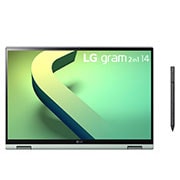 LG gram 2-in-1 14" laptop | ultra-lightweight with 16:10 IPS anti glare display and Intel® Evo 12th Gen. Processor, 14T90Q-K.AA77A1