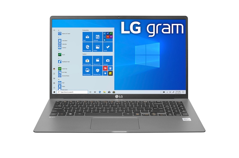 LG gram 15" Ultra-Lightweight 10th Gen Intel® Core™ i7-1065G7 processor, 15Z90N-V.AA72A1