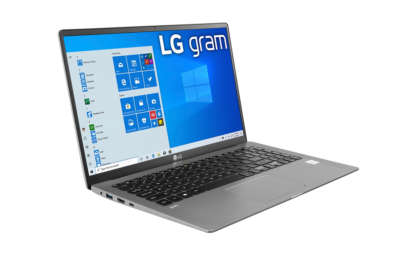 LG gram 15" Ultra-Lightweight 10th Gen Intel® Core™ i7-1065G7 processor, 15Z90N-V.AA75A1