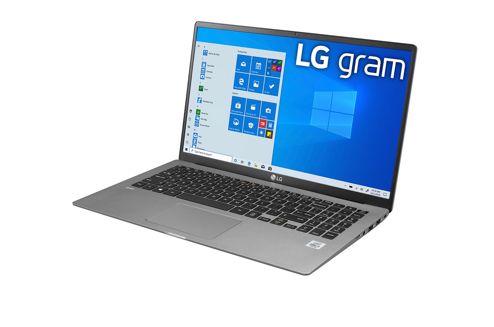 LG gram 15" Ultra-Lightweight 10th Gen Intel® Core™ i7-1065G7 processor, 15Z90N-V.AA75A1