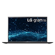 Front view of LG gram Ultra-Lightweight with 16” 16:10 IPS Display and 11th Gen Intel® Core™ i7 Evo™ platform and Iris® Xe Graphics 16Z90P-K.AA78A1