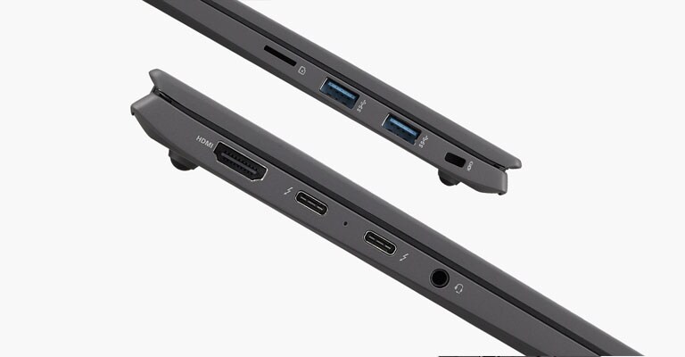 It shows the side part of the gram to show the Thunderbolt™ 4 ports.
