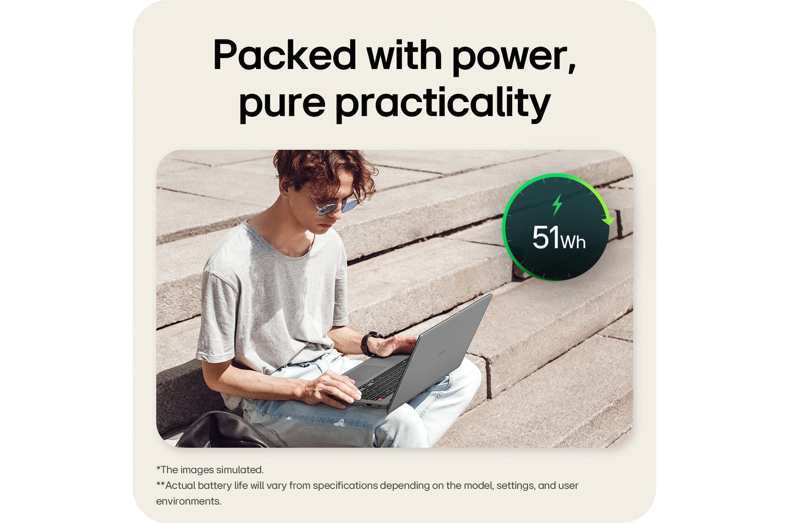 Rear view with the lid partially open