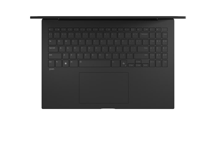 Top-down view of keyboard
