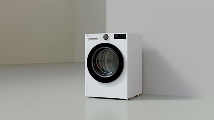 A video explaining the Auto Cleaning Condenser feature of the LG Dryer
