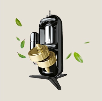 Image of the AI Dual Inverter showing energy-saving and low-noise performance