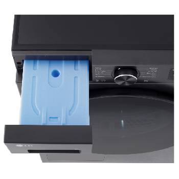 LG rhx5009tbb detergent drawer pulled open side view