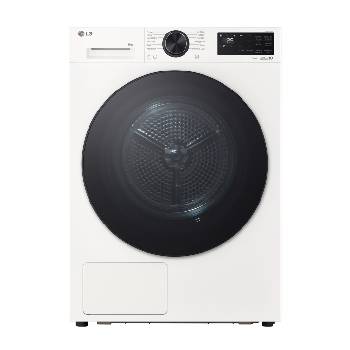 Front view of 9kg DUAL Inverter Heat Pump™ Tumble Dryer, Series 5, White RHX5009TWB