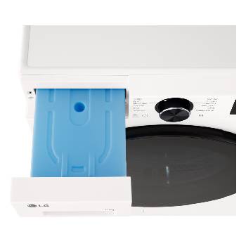 LG rhx5010twb detergent drawer pulled open side view
