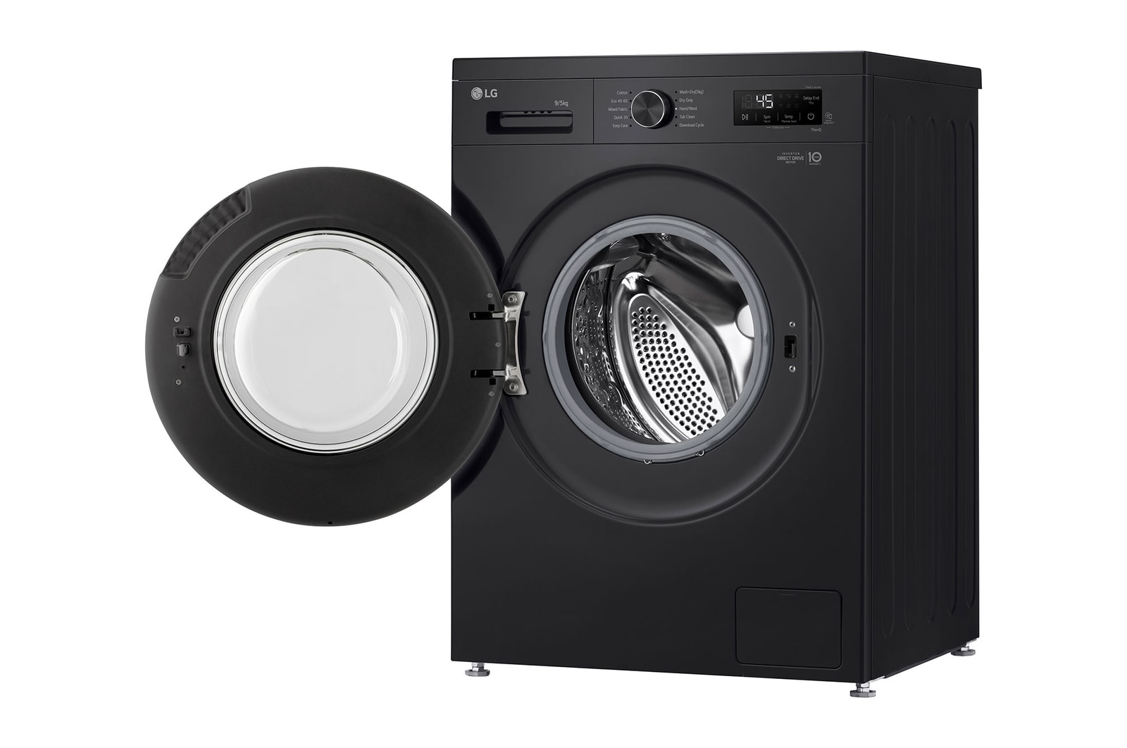 left side perspective view with door open