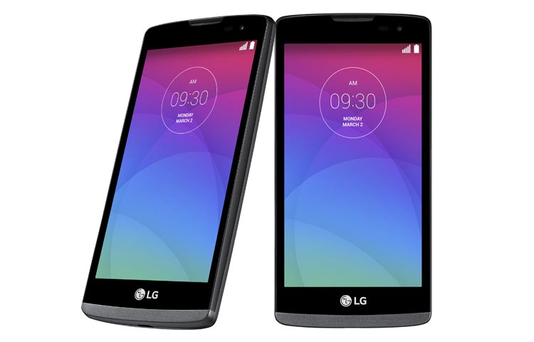 Front view of LG Leon 4G H340N