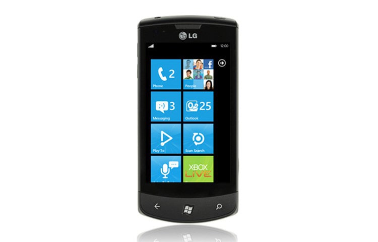 Front view of LG OPTIMUS 7 E900 E900