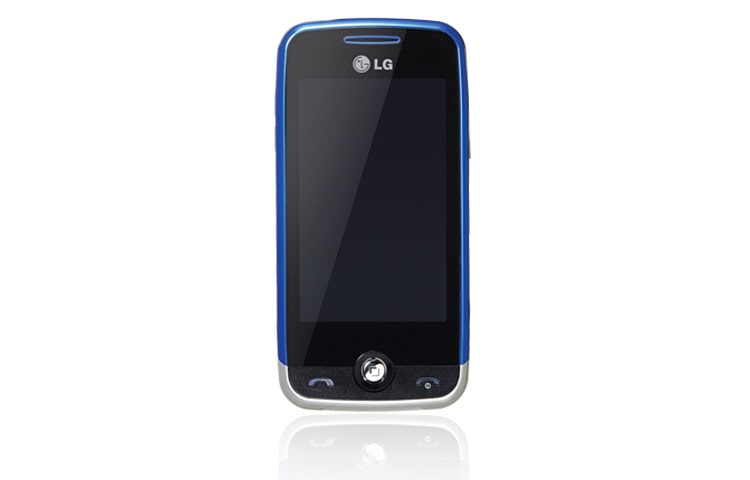 Front view of 3” full touchscreen, Access Facebook and Twitter in one touch GS290