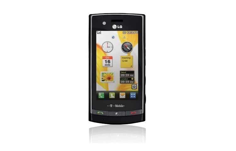 Front view of Mobile Phone with 3&#34; WQVGA TFT LCD Screen, 5 MP Camera GT500