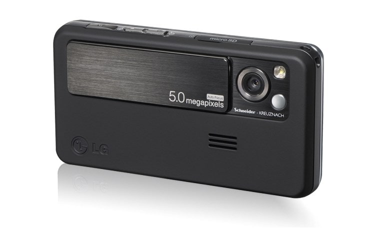 Front view of Mobile Phone with 2.4&#34; LCD, 5 MP Camera, Dedicated Camera Keys, LED Flash, and Music Player KC550