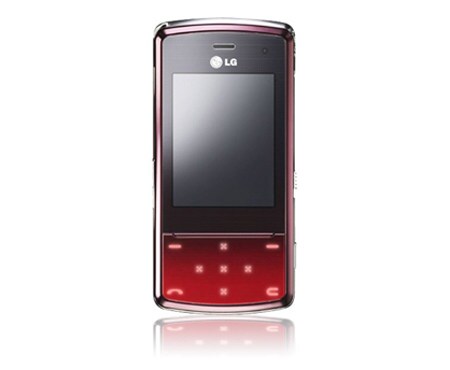 LG Mobile Phone with Slider Design, Interactive Touch Lighting, Tempered Glass, and 3 MP Camera with Auto-Focus, KF510