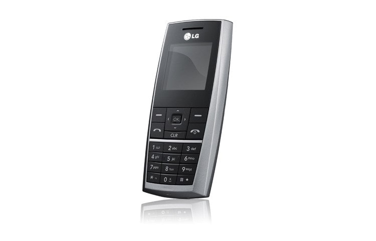 Front view of Mobile Phone with VGA Camera, 4X Digital Zoom, Flight Mode, and Polyphonic Ringtones KG130