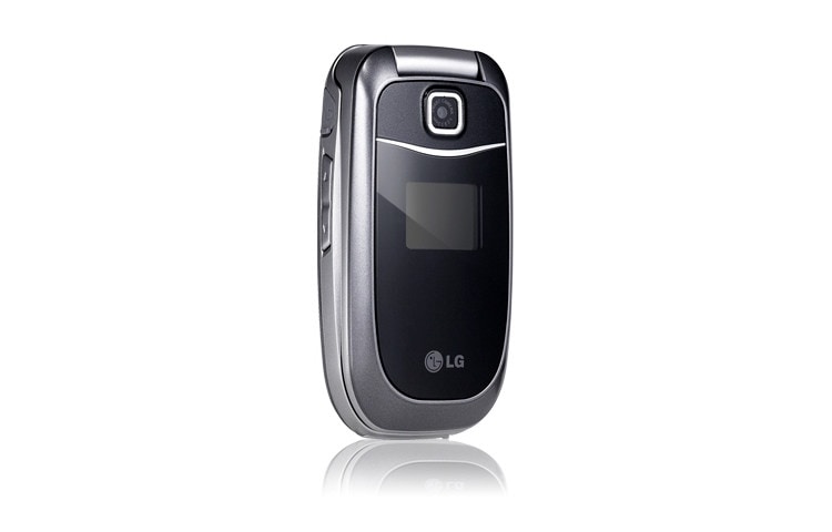 Front view of Mobile Phone with Dual Screens, Tri-band, Flight Mode, Embedded Java Technology KP202