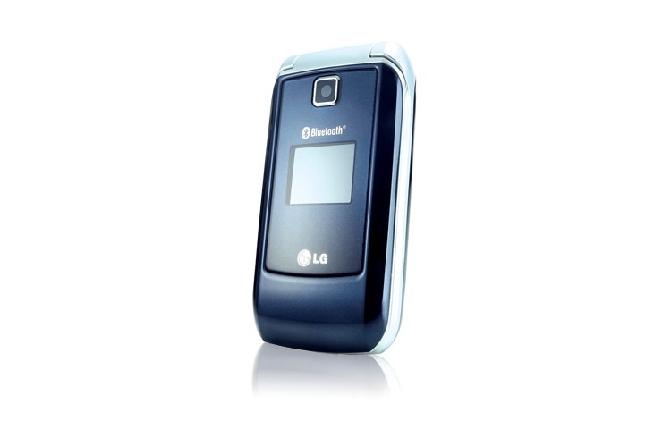 Front view of Mobile Phone with Clamshell Design, Bluetooth, VGA Camera, Polyphonic Ringtones KP235