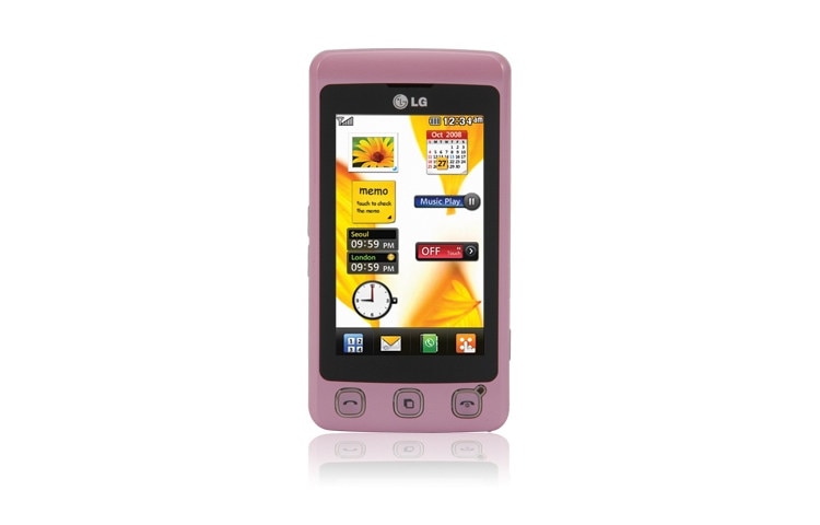 LG Mobile Phone with 3” Full Touch Screen, Stylus Pen, Handwriting Recognition, and M-Toy Games, KP500