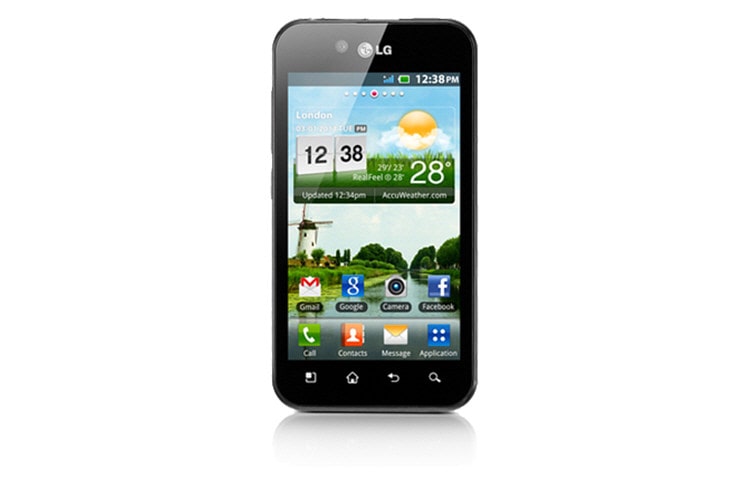 Front view of LG OPTIMUS BLACK P970 P970