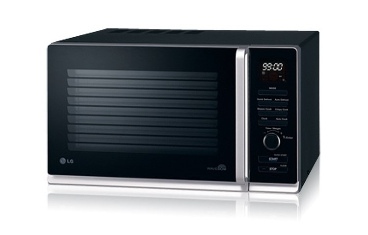 LG WaveDOM Round Cavity Combination Microwave with Recessed Turntable (30L with 340m/13.4 Inches), MC8087ARK