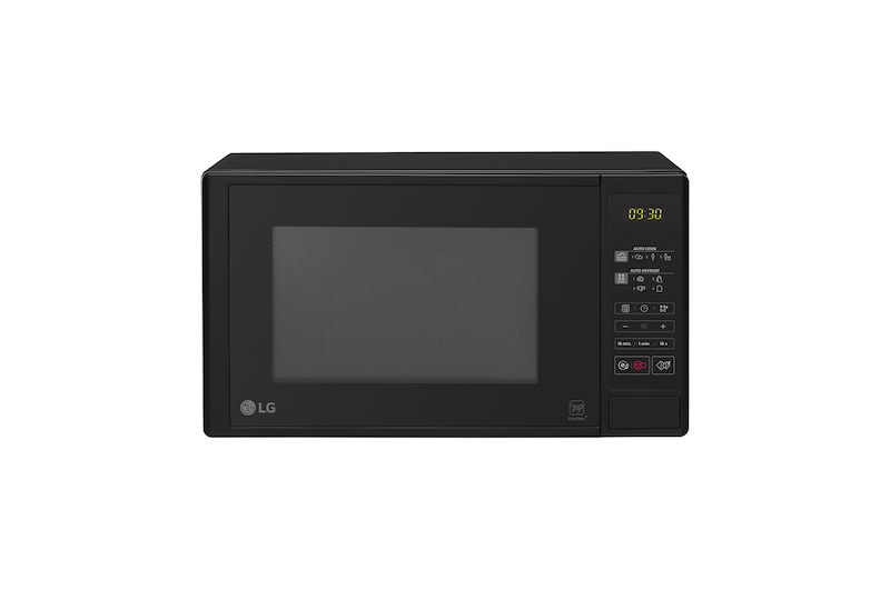 Front view of 20L 700W Microwave oven with Grill and Touch Control Panel, Black - MH6042D